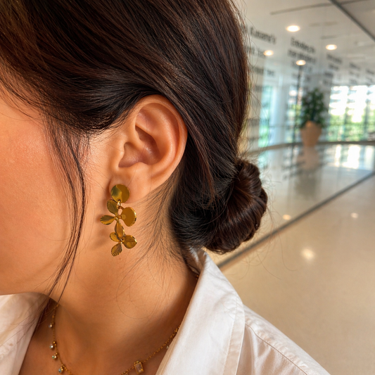 PETAL DROP EARRINGS