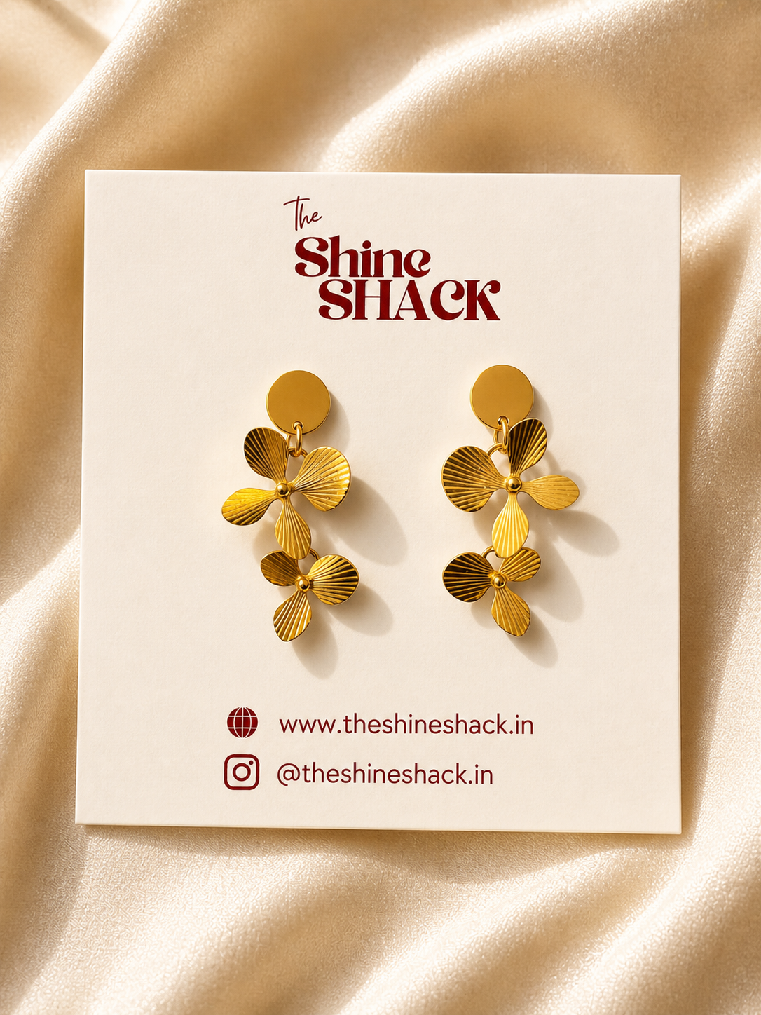 PETAL DROP EARRINGS