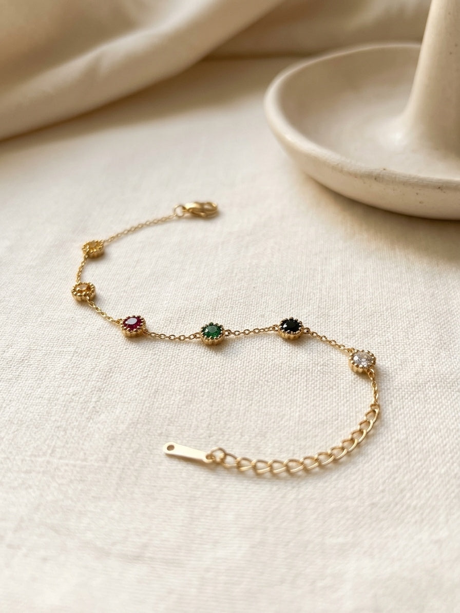 RAINBOW FLOWER BRACELET