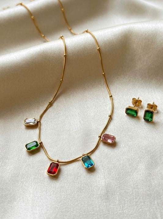 MULTI GEM NECKLACE