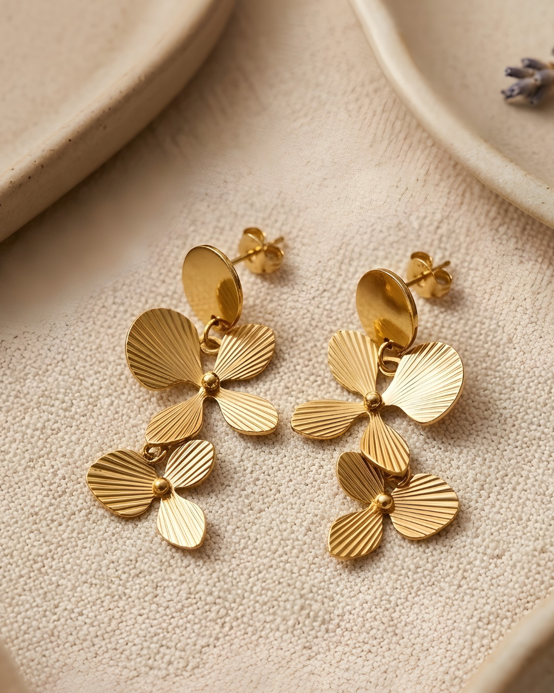 PETAL DROP EARRINGS