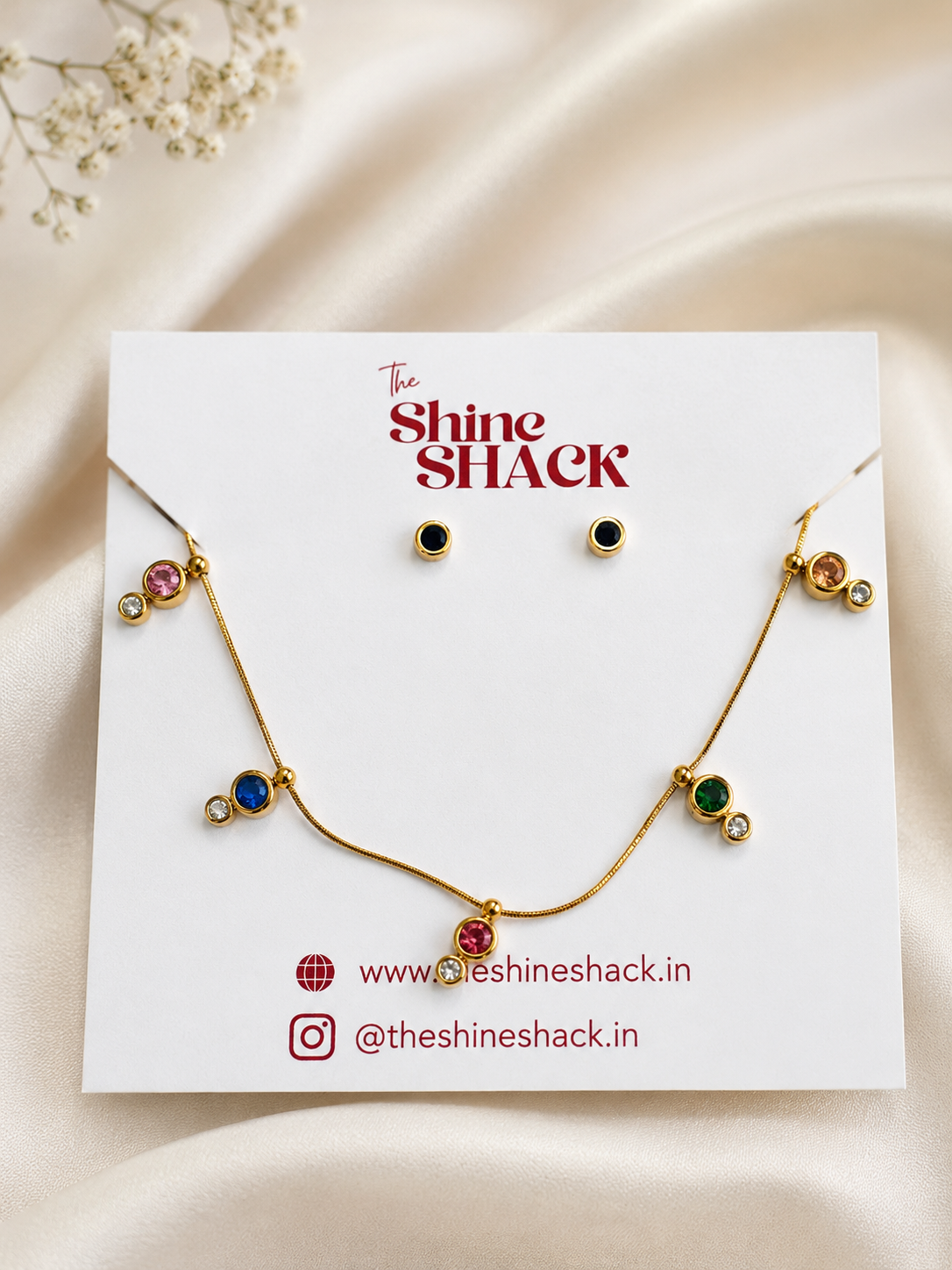 DUAL STONE MULTI NECKLACE