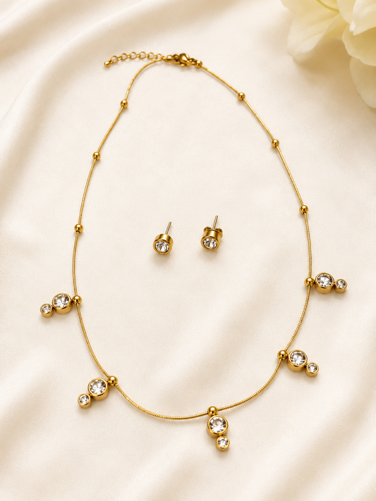 DUAL STONE NECKLACE