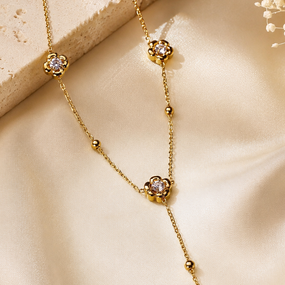 DAISY DROP Y NECKLACE
