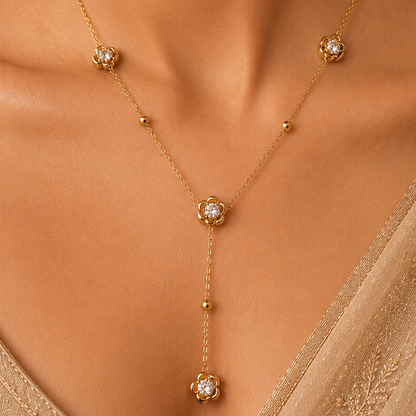 DAISY DROP Y NECKLACE
