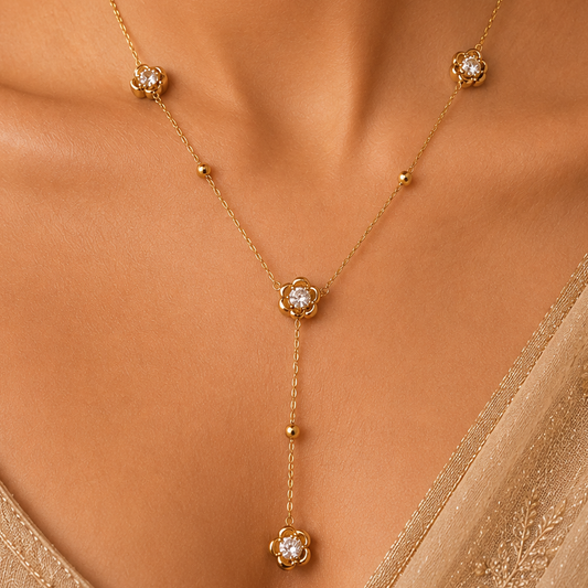 DAISY DROP Y NECKLACE