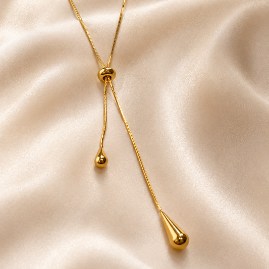 GOLDEN TEARDROP NECKLACE