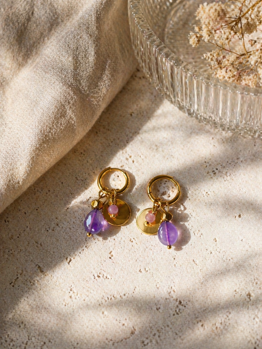 LAVENDER GLOW HOOPS