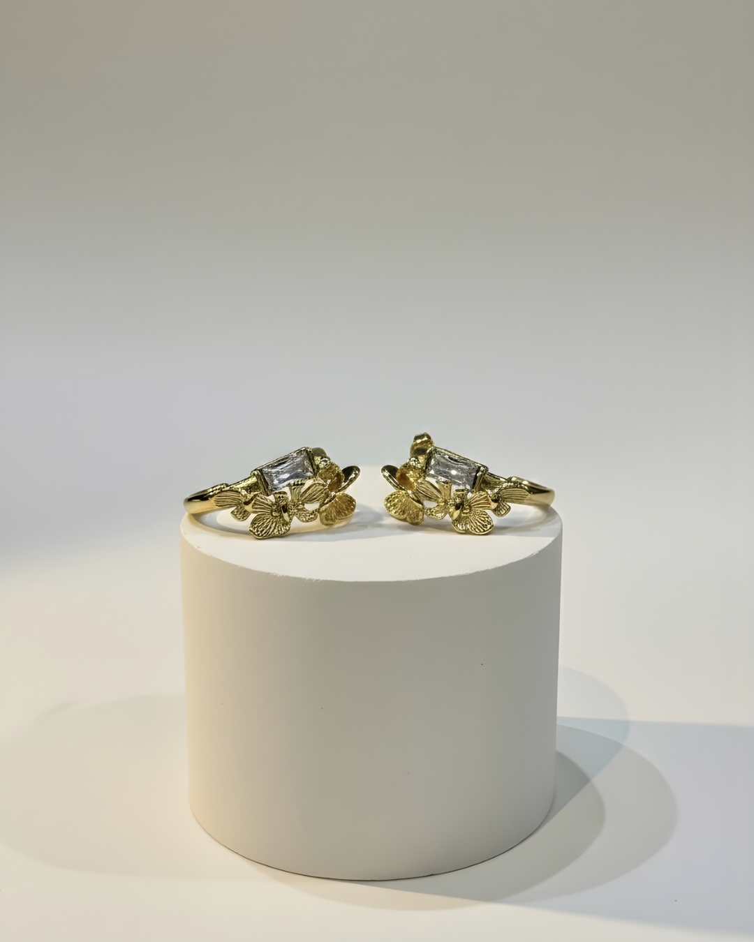 BUTTERFLY HOOP EARRINGS