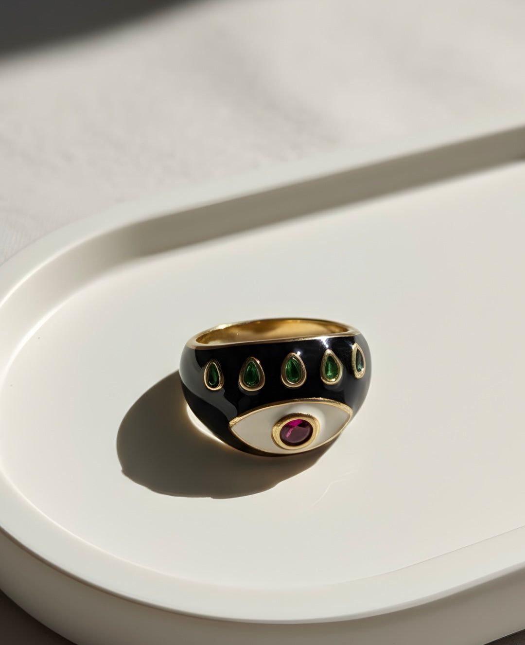 CHUNKY EVIL EYE RING